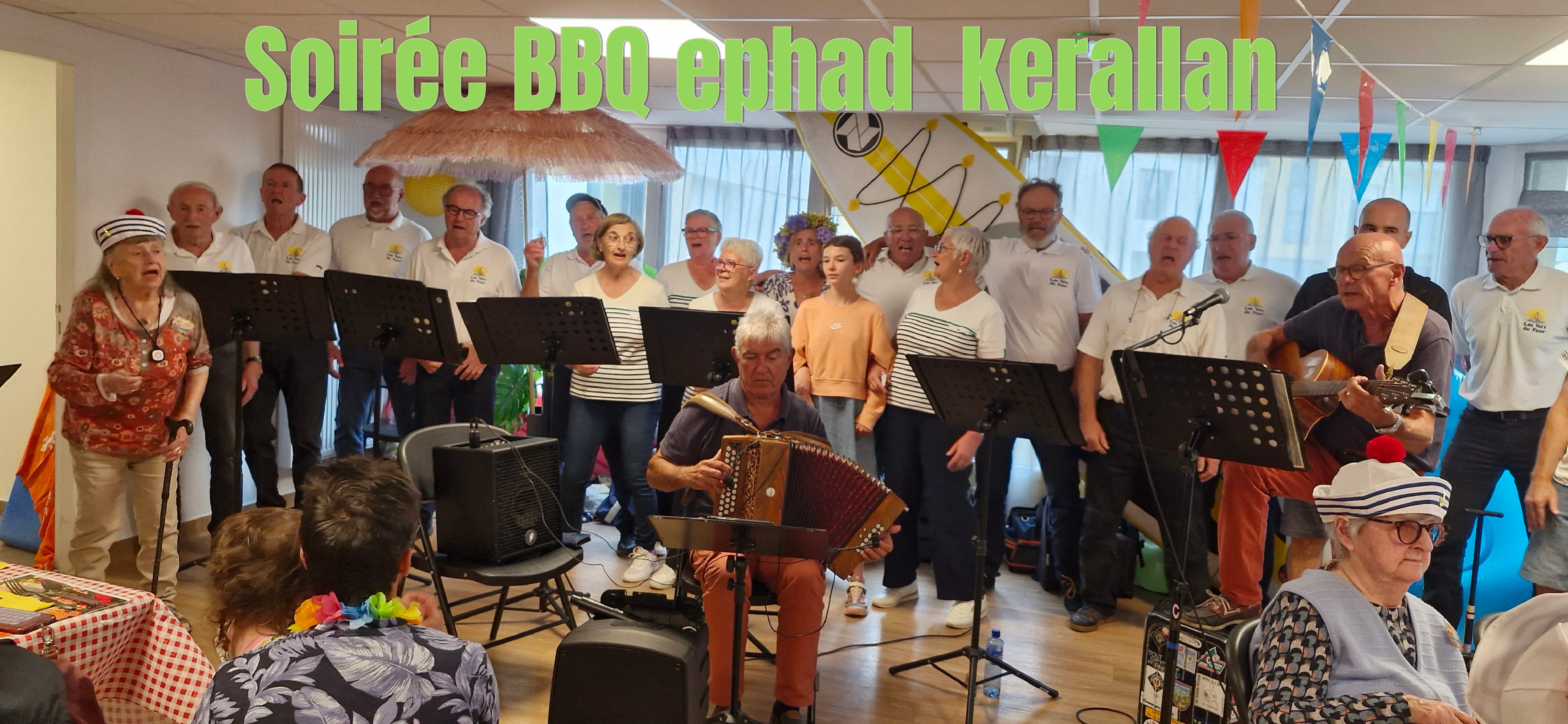 ephad Kerallan  ;soirée BBQ